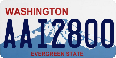 WA license plate AAI2800
