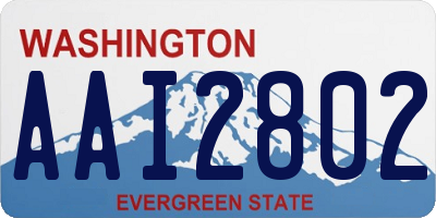 WA license plate AAI2802
