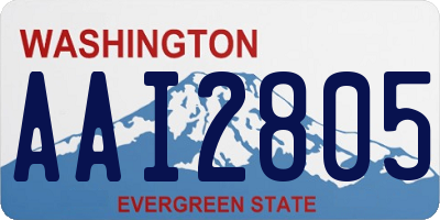 WA license plate AAI2805