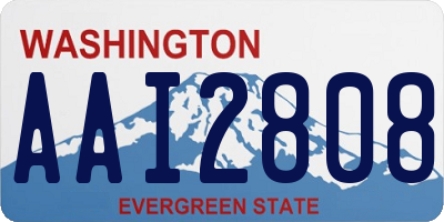 WA license plate AAI2808
