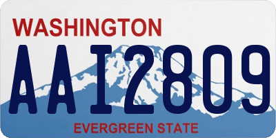 WA license plate AAI2809