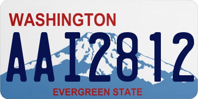 WA license plate AAI2812
