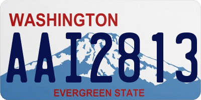 WA license plate AAI2813