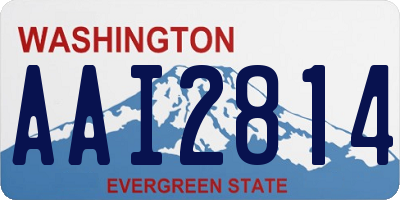 WA license plate AAI2814