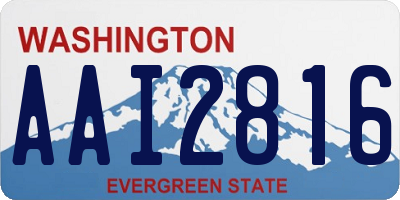 WA license plate AAI2816