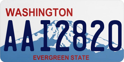 WA license plate AAI2820