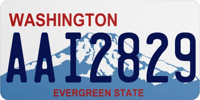 WA license plate AAI2829
