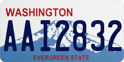 WA license plate AAI2832