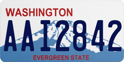 WA license plate AAI2842