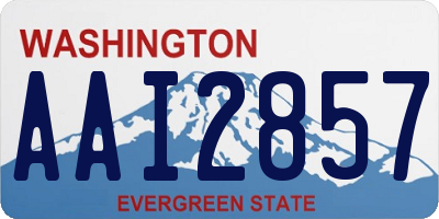 WA license plate AAI2857