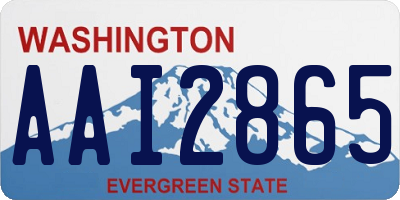 WA license plate AAI2865