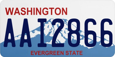 WA license plate AAI2866