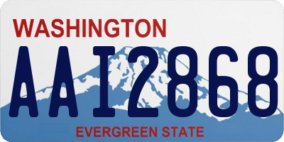 WA license plate AAI2868