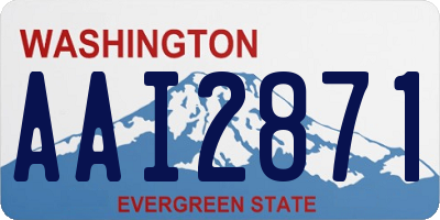 WA license plate AAI2871