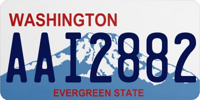 WA license plate AAI2882