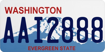 WA license plate AAI2888