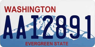 WA license plate AAI2891
