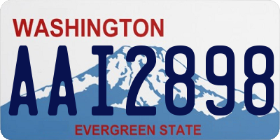 WA license plate AAI2898
