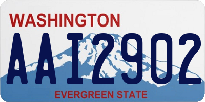 WA license plate AAI2902