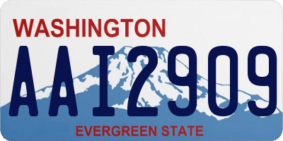 WA license plate AAI2909