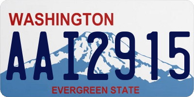 WA license plate AAI2915