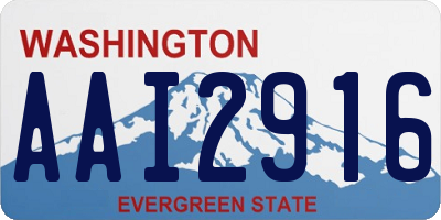 WA license plate AAI2916