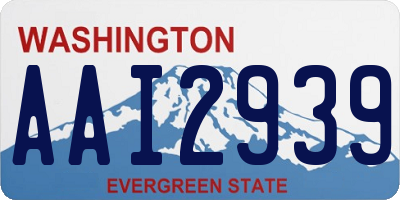 WA license plate AAI2939