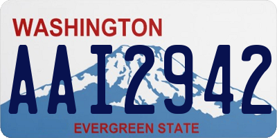 WA license plate AAI2942