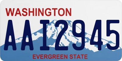 WA license plate AAI2945