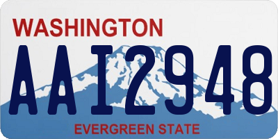 WA license plate AAI2948