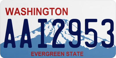 WA license plate AAI2953