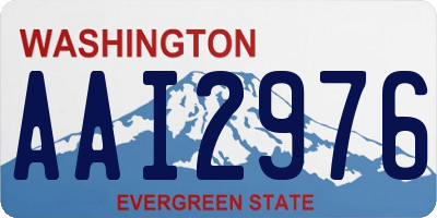 WA license plate AAI2976