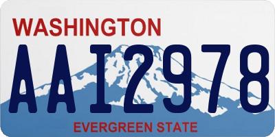 WA license plate AAI2978
