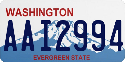 WA license plate AAI2994