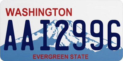 WA license plate AAI2996