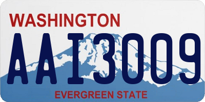 WA license plate AAI3009