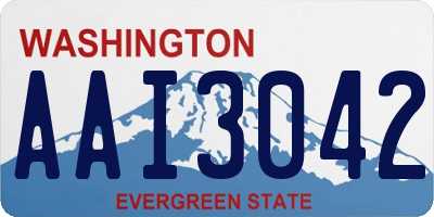 WA license plate AAI3042