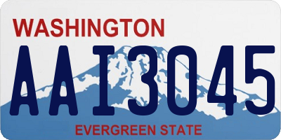WA license plate AAI3045