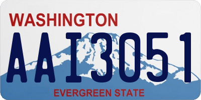 WA license plate AAI3051