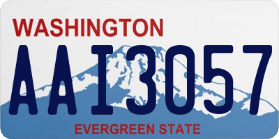 WA license plate AAI3057