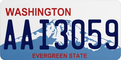 WA license plate AAI3059