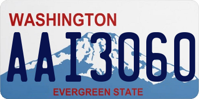 WA license plate AAI3060