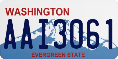 WA license plate AAI3061