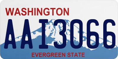WA license plate AAI3066