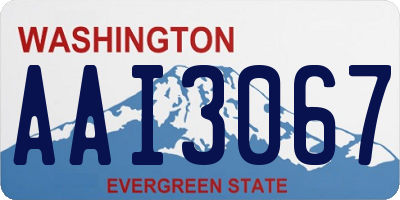 WA license plate AAI3067