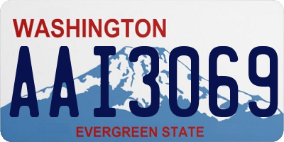 WA license plate AAI3069