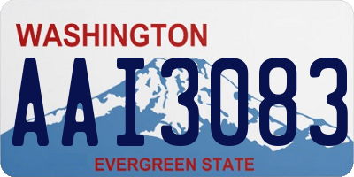 WA license plate AAI3083