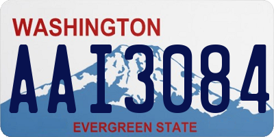 WA license plate AAI3084