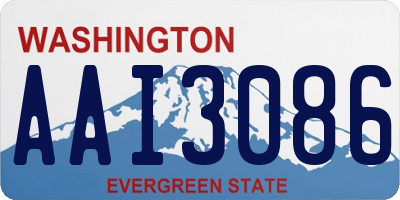 WA license plate AAI3086