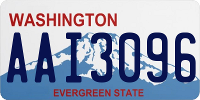 WA license plate AAI3096